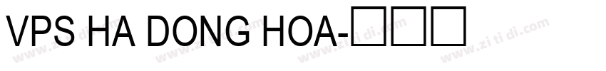 VPS Ha Dong Hoa字体转换